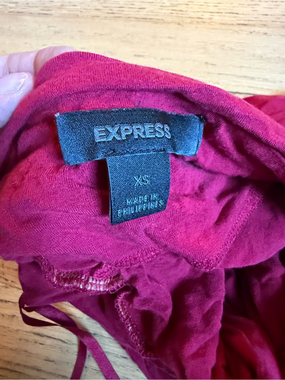 VINTAGE Halter Ruched with Rhinestone Accent - Magenta - Picture 3 of 4